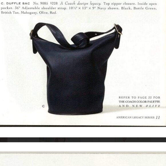 Vintage Coach Duffle Feed Sac No. 9085 - British Tan Leather - Picture 12 of 12